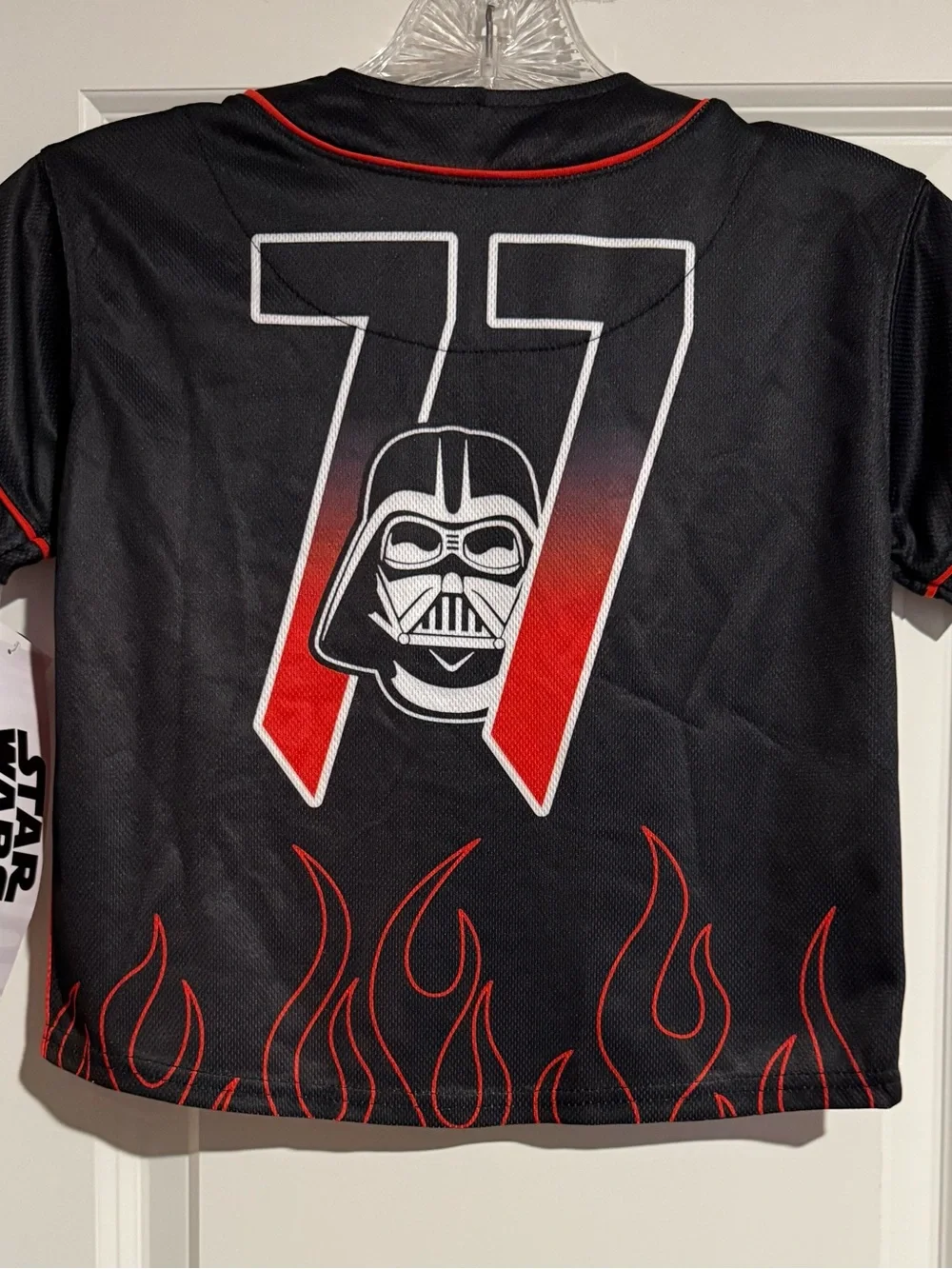 NWT Star Wars Darth Vader Youth XS baseball jersey New- black red